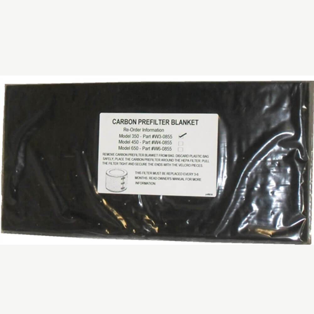 Couverture de préfiltre en carbone externe